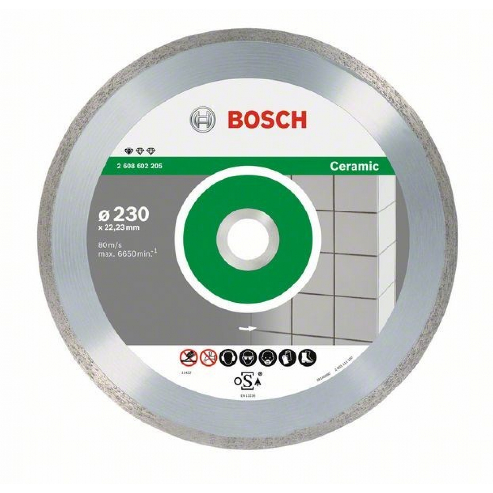 фото Bosch алмазный диск standard for ceramic230-22,23, 10 шт в уп. 2608603234