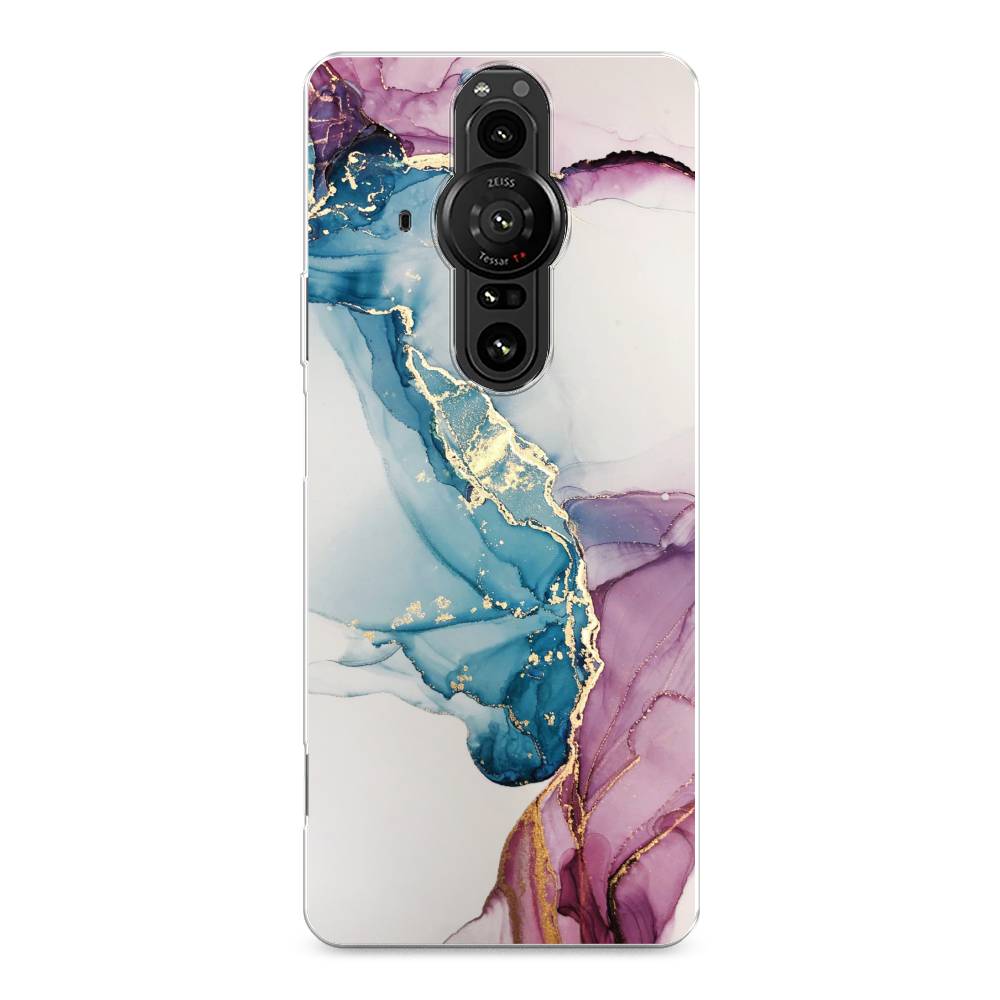 

Чехол на Sony Xperia Pro-I "Розовые разводы рисунок", 55050-3