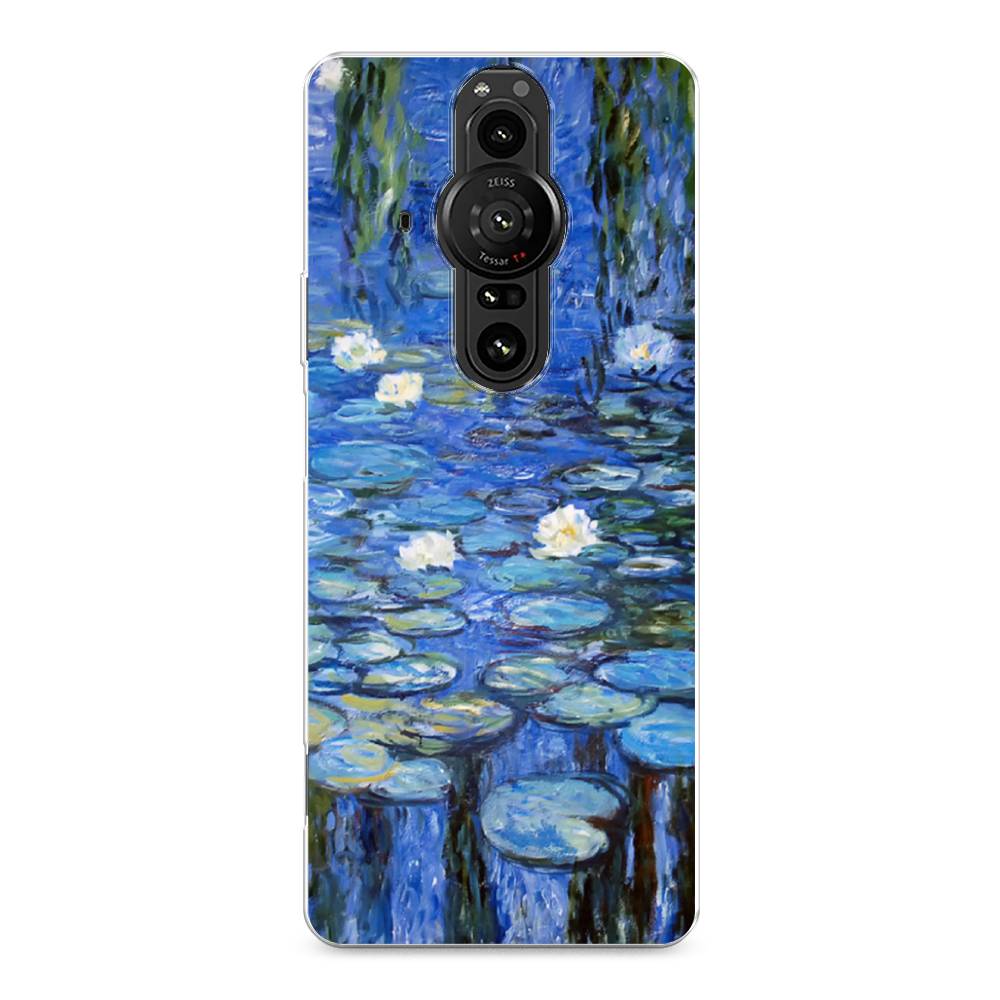 

Чехол на Sony Xperia Pro-I "Нарисованный пруд", Синий;зеленый, 55050-4