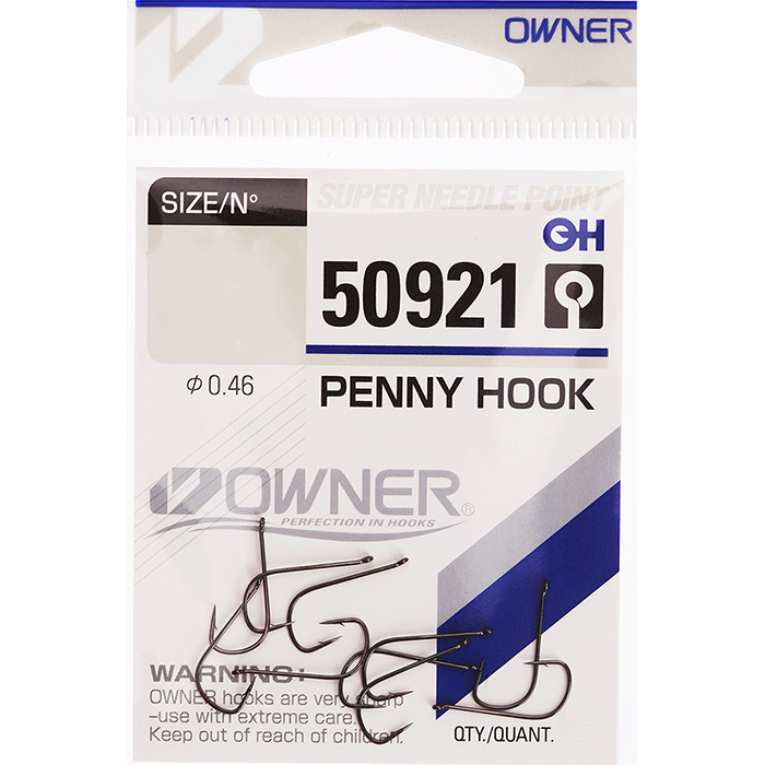 Рыболовные крючки Owner Penny Hook №9, 12 шт
