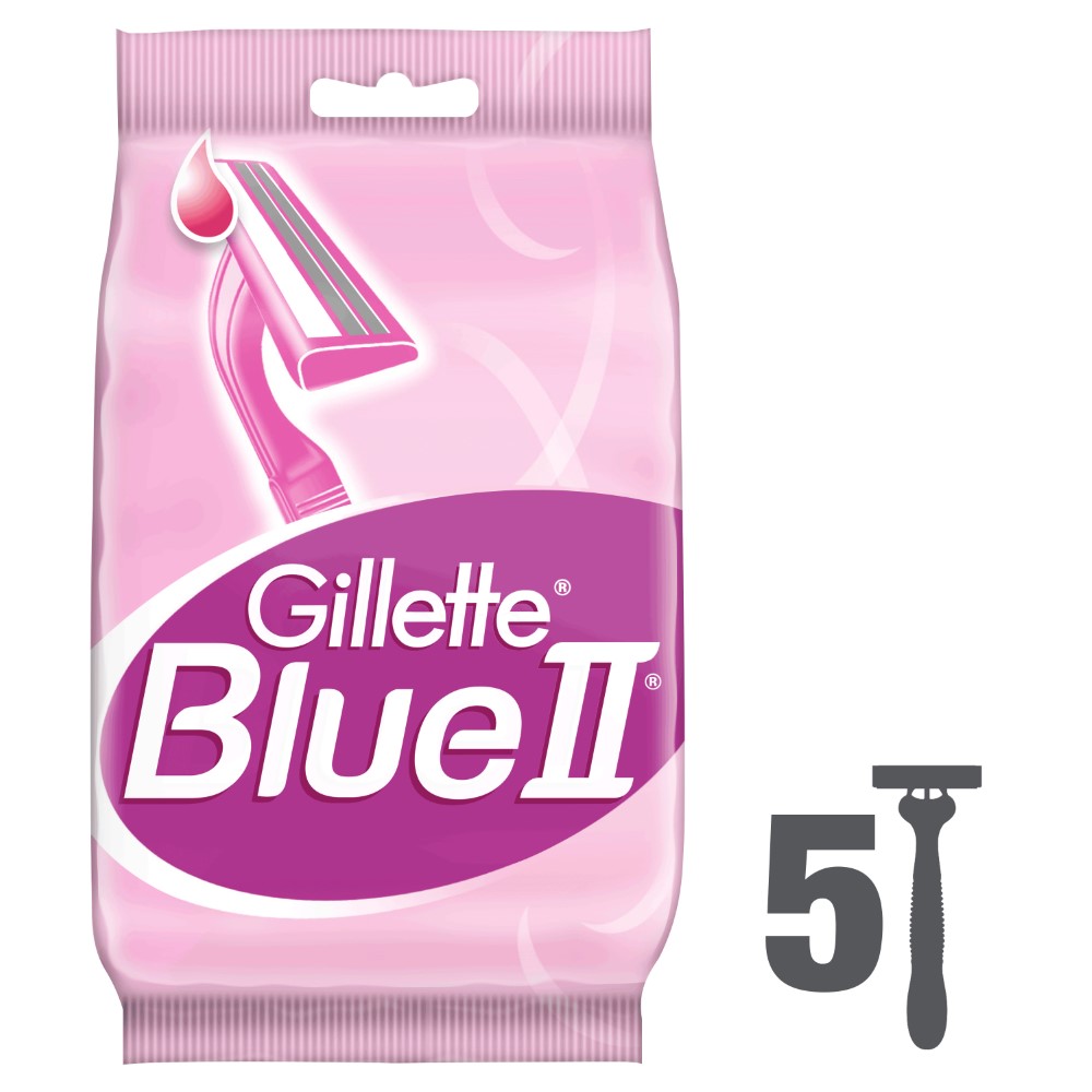 Станок для бритья Gillette Blue II 5 шт гель для бритья женский gillette satin care sensitive skin с avocado 200 мл