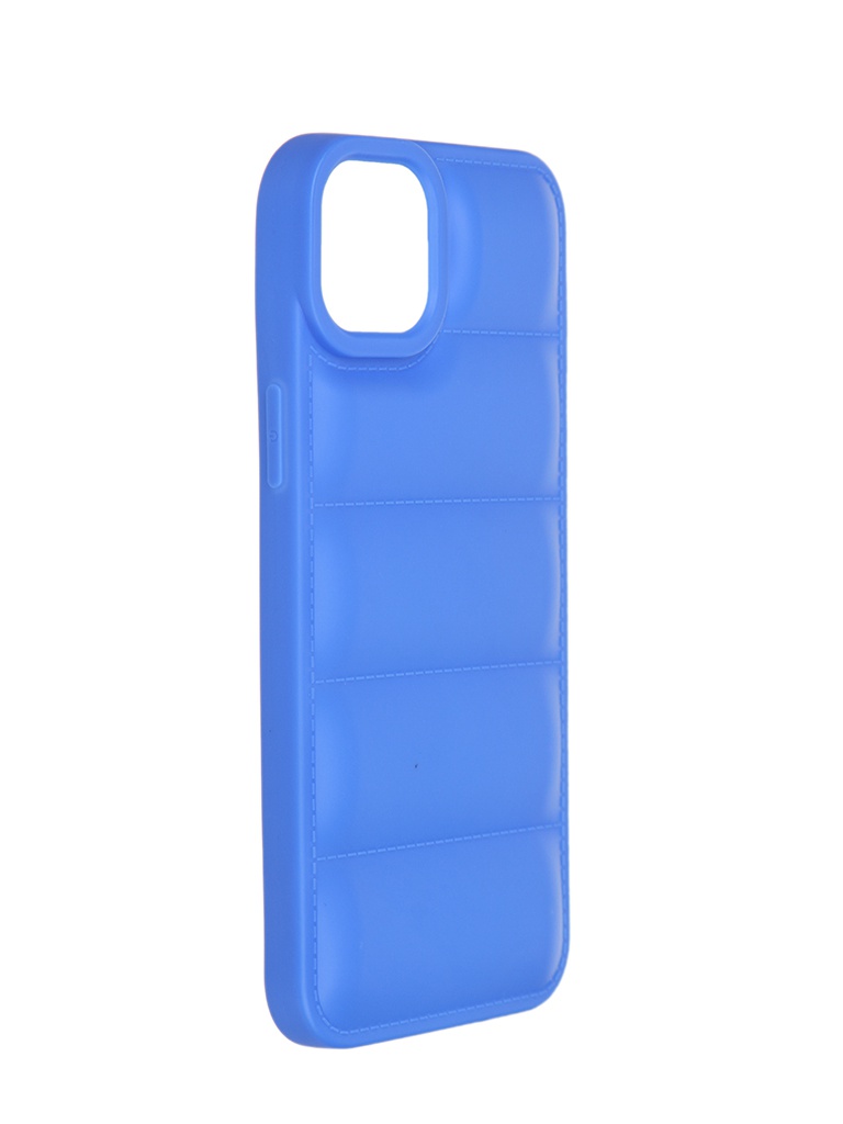 фото Чехол df для apple iphone 14 plus silicone дутый blue ijacket-02 df-group