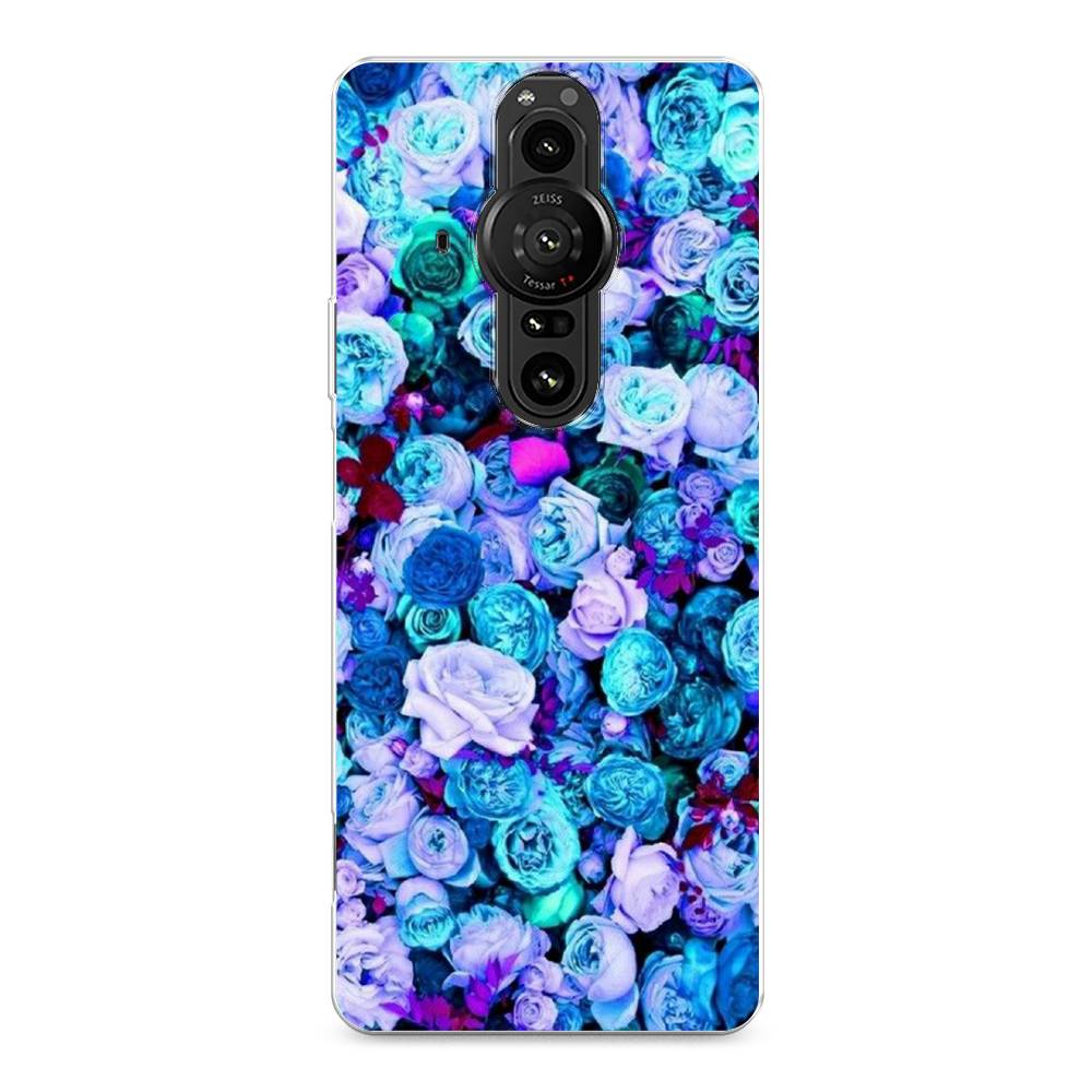 

Чехол на Sony Xperia Pro-I "Цветочный ковер", Фиолетовый, 55050-2