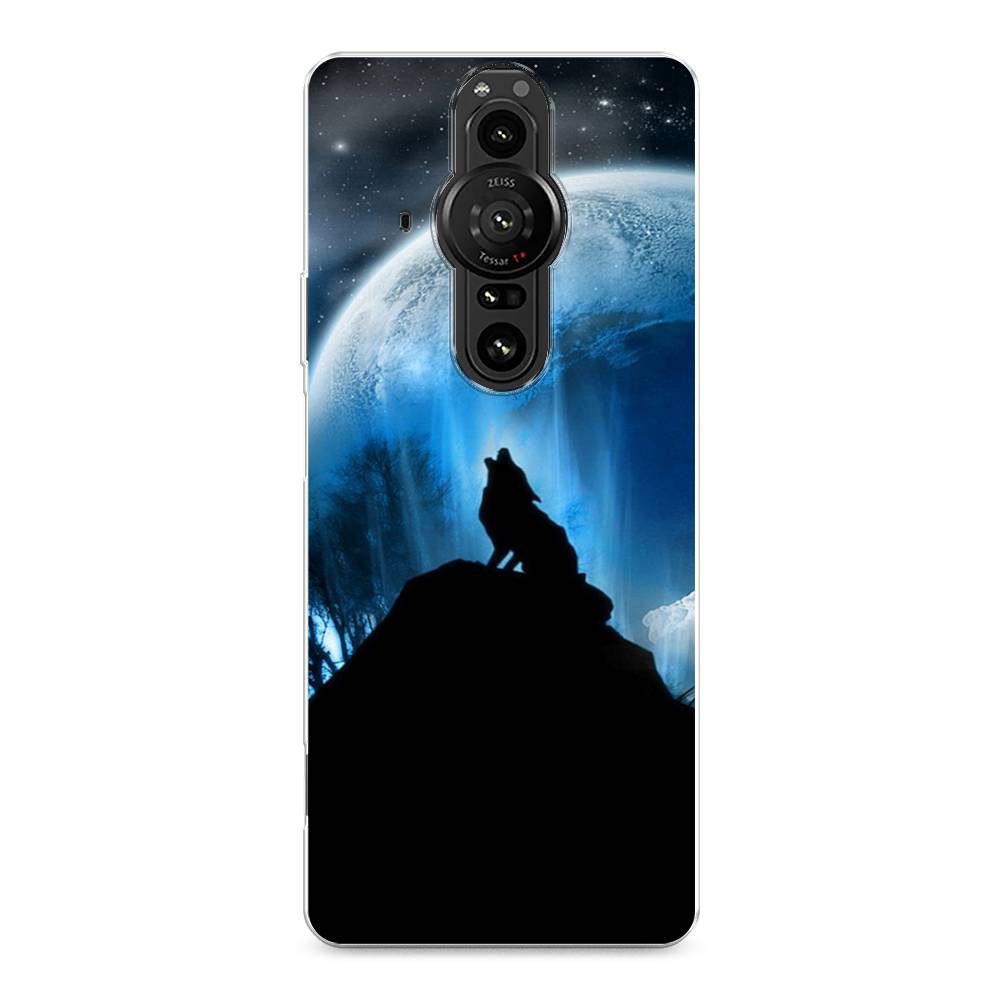 

Чехол на Sony Xperia Pro-I "Волк 2", Синий;черный;белый, 55050-1
