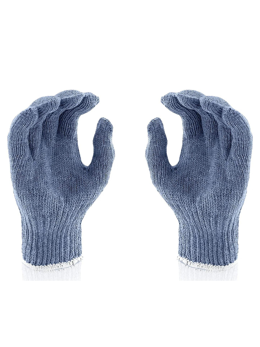 Рабочие перчатки трикотажные ABC Pack & Supply 12 пар (24 штук), плотность 10 oz. перчатки хозяйственные lomberta экстра прочные s