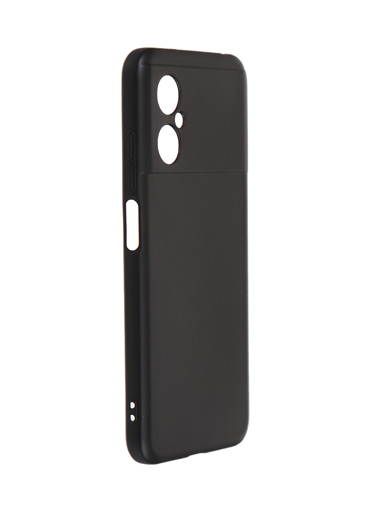 Чехол DF для Poco M4 5G) Silicone Black poCase-10