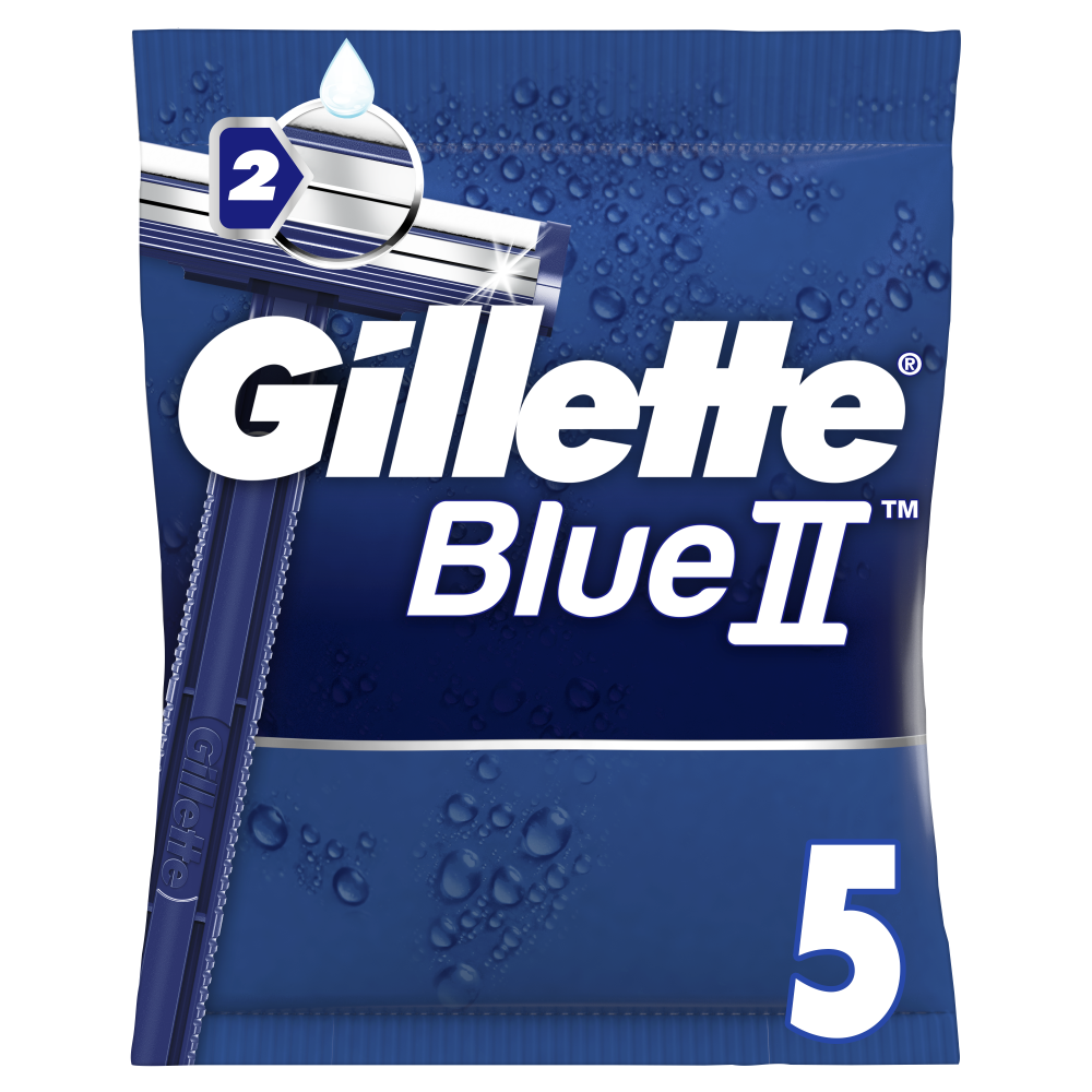 бритва одноразовая pearlmax мужская 3 football series с тройным лезвием 3 шт Одноразовая мужская бритва Gillette Blue2 5 шт