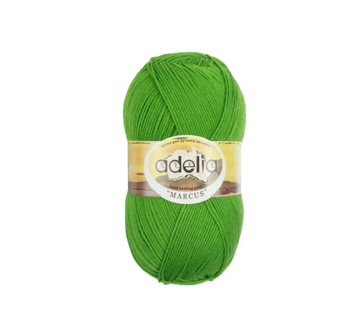 

Пряжа Adelia MARCUS-11 MARCUS ярко-салатовый, Зеленый, MARCUS