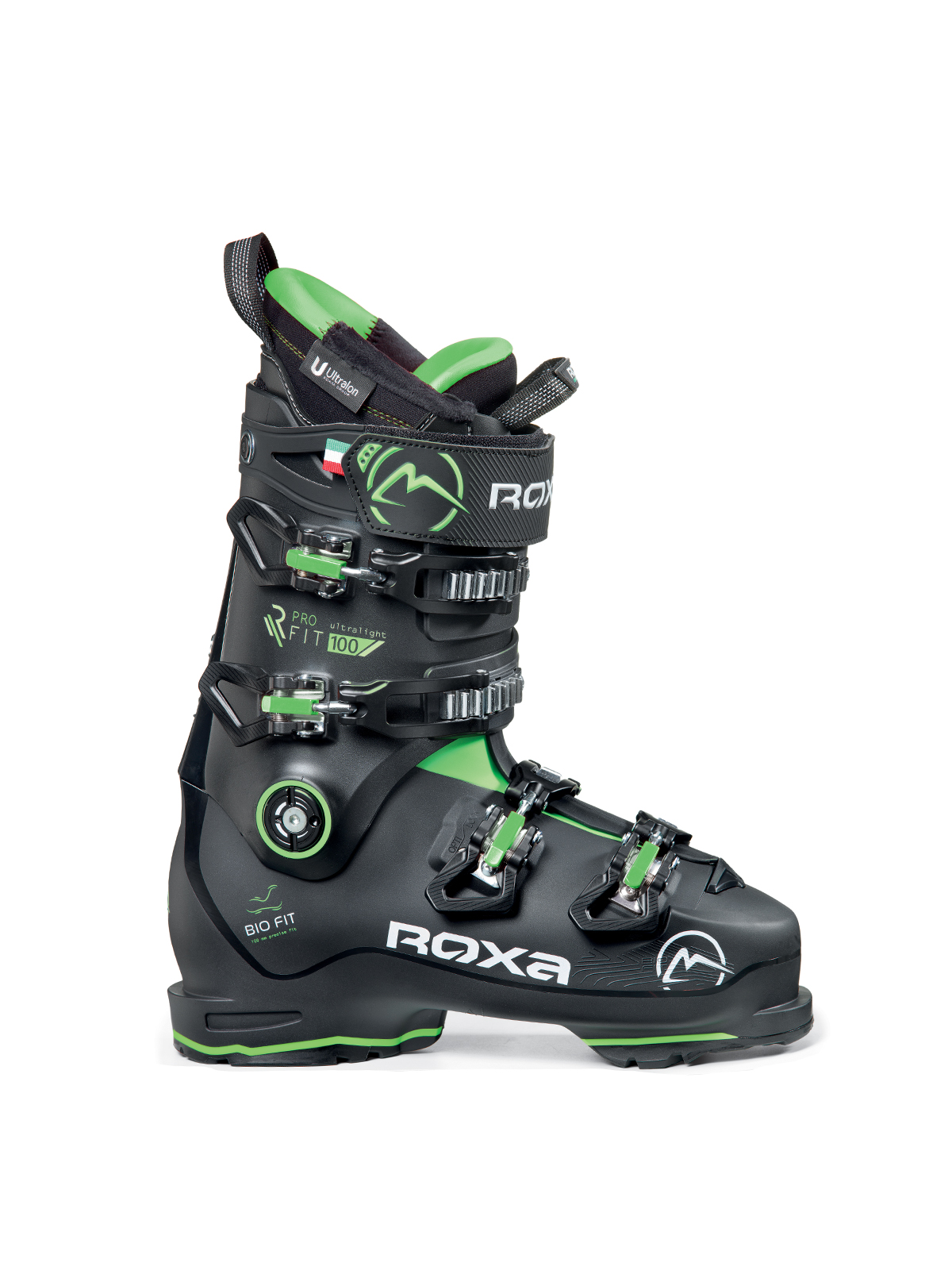 фото Горнолыжные ботинки roxa rfit pro 100 gw black/black/green (см:27,5)