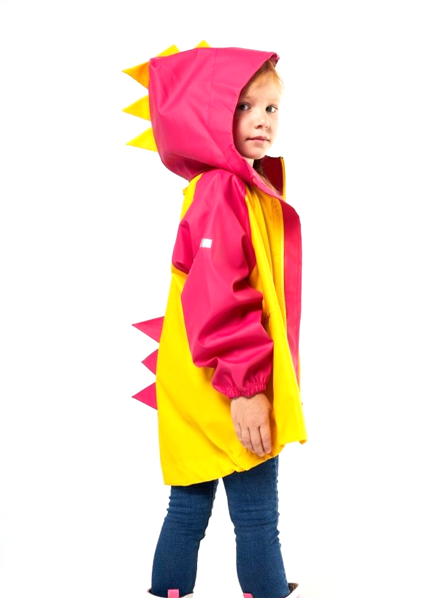 Куртка детская Symbion ДИНО, желтый-фуксия, 104