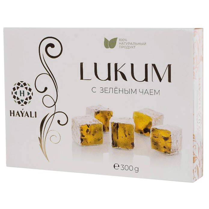 

Рахат лукум "HAYALI" с зеленым чаем, 300 г
