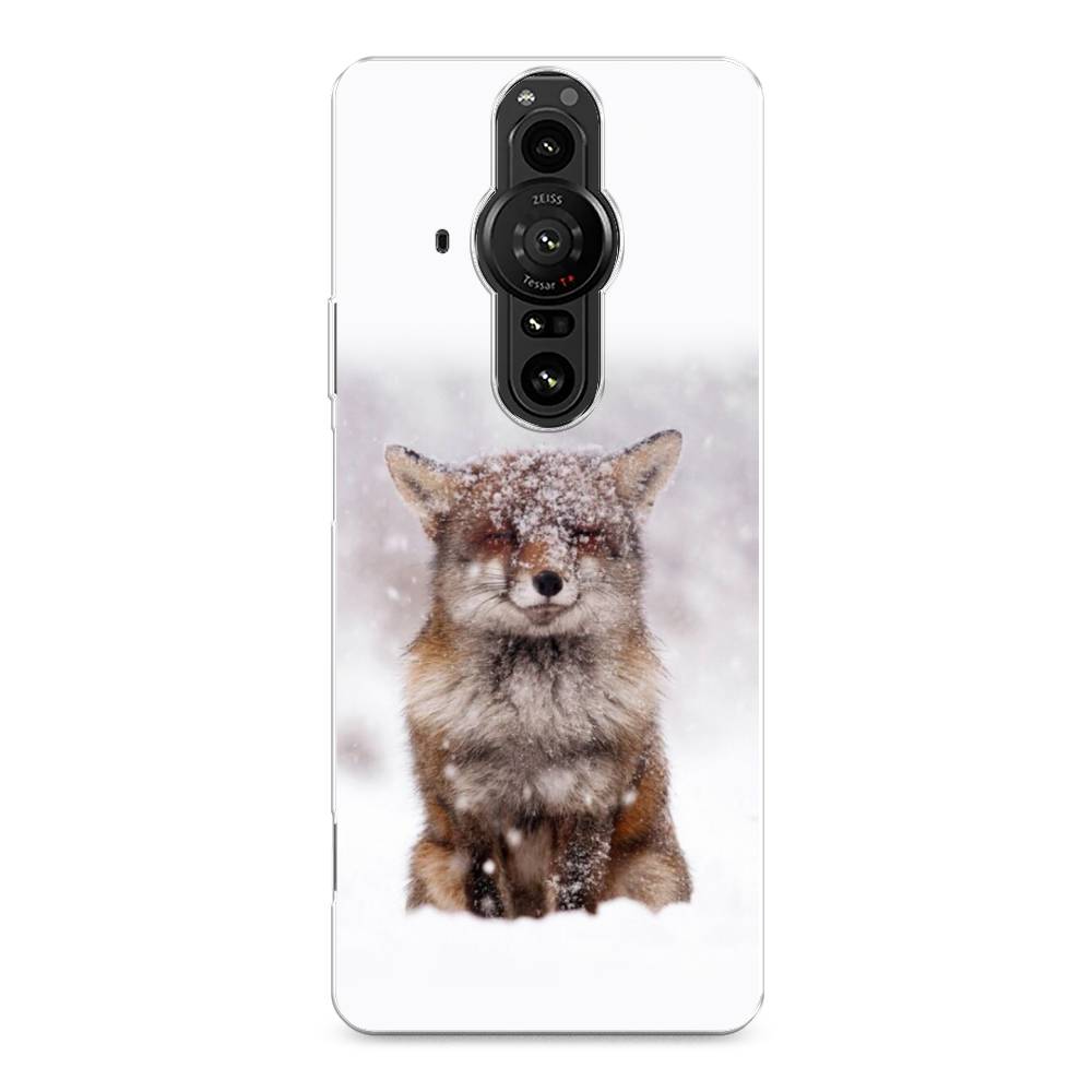 

Чехол на Sony Xperia Pro-I "Зимняя лиса", Белый;серый;коричневый, 55050-1