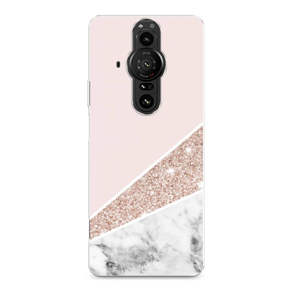 

Чехол на Sony Xperia Pro-I "Блестящий розовый мрамор", 55050-3