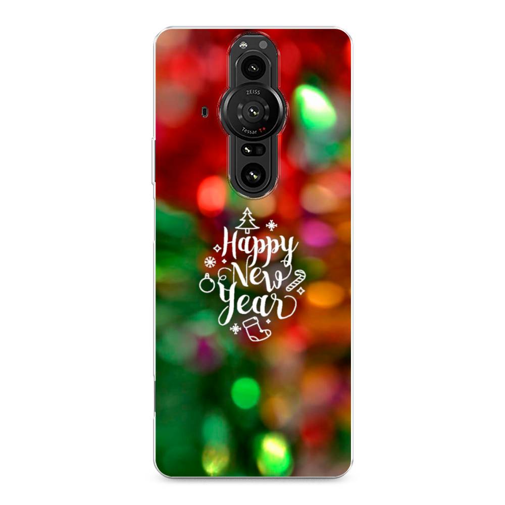

Чехол на Sony Xperia Pro-I "Новый Год на елке", Зеленый;красный;желтый, 55050-5