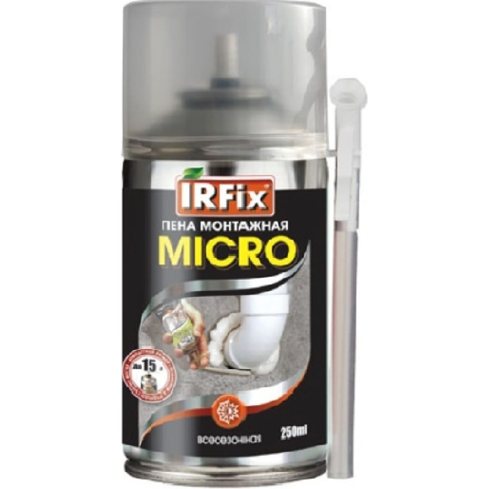 Всесезонная монтажная пена IRFIX MICRO 250 мл 10024