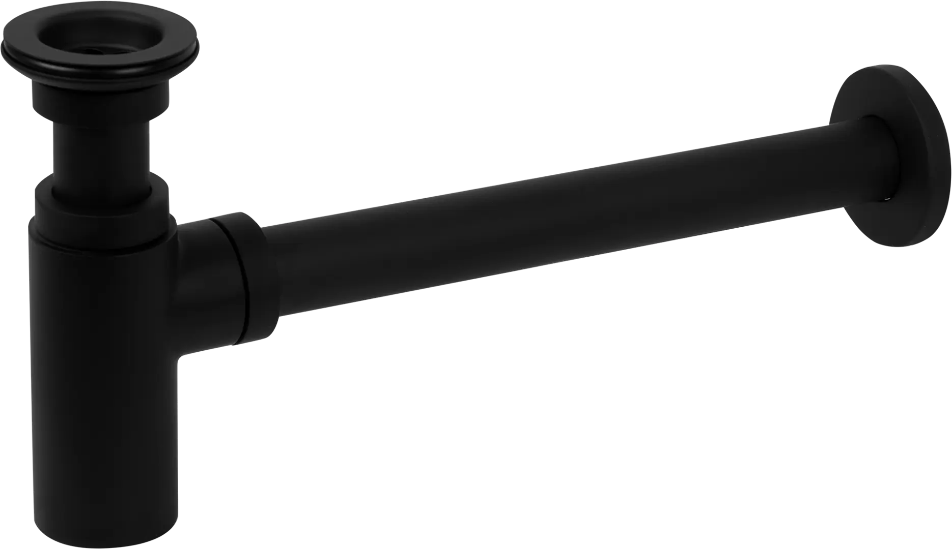 Сифон для раковины с выпуском латунь цвет матовый чёрный опора для раковины напольная март ferro 40 см цвет чёрный