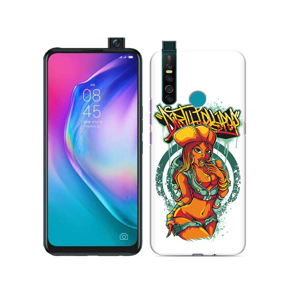 

Чехол MyPads Tocco для Tecno Camon 15 Pro нарисованная девушка комикс, Прозрачный, Tocco