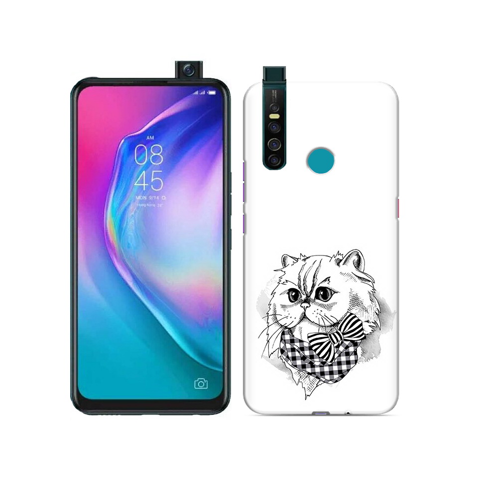 

Чехол MyPads Tocco для Tecno Camon 15 Pro нарисованная красивая кошечка, Прозрачный, Tocco