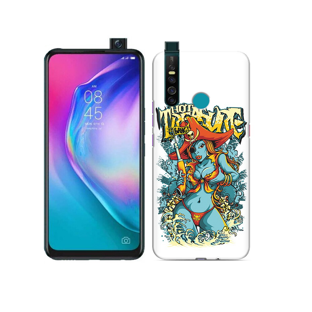 

Чехол MyPads Tocco для Tecno Camon 15 Pro нарисованная синяя девушка комикс, Прозрачный, Tocco