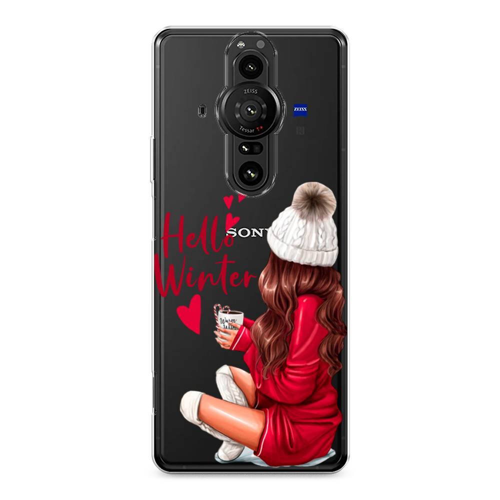 

Чехол на Sony Xperia Pro-I "Hello winter", Красный;белый;коричневый, 55050-5