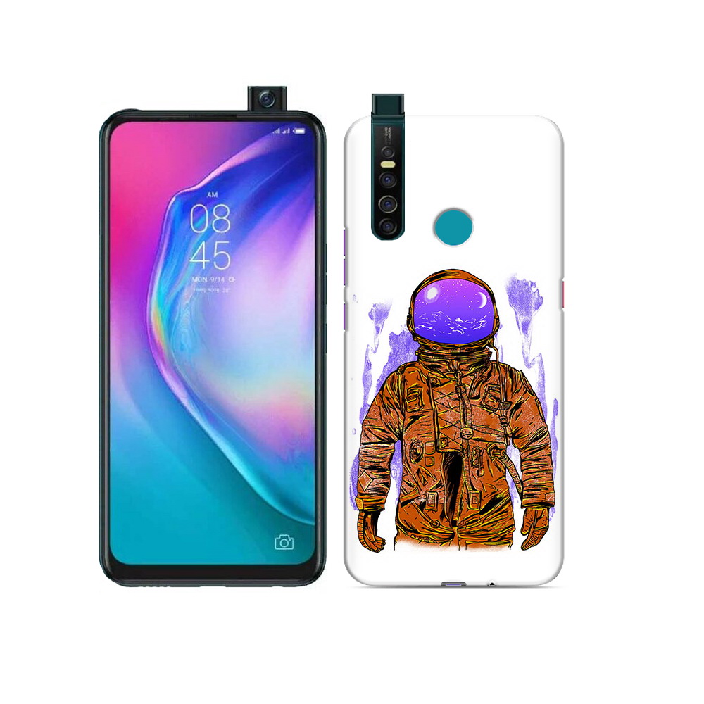 

Чехол MyPads Tocco для Tecno Camon 15 Pro нарисованный мужчина в скафандре, Прозрачный, Tocco