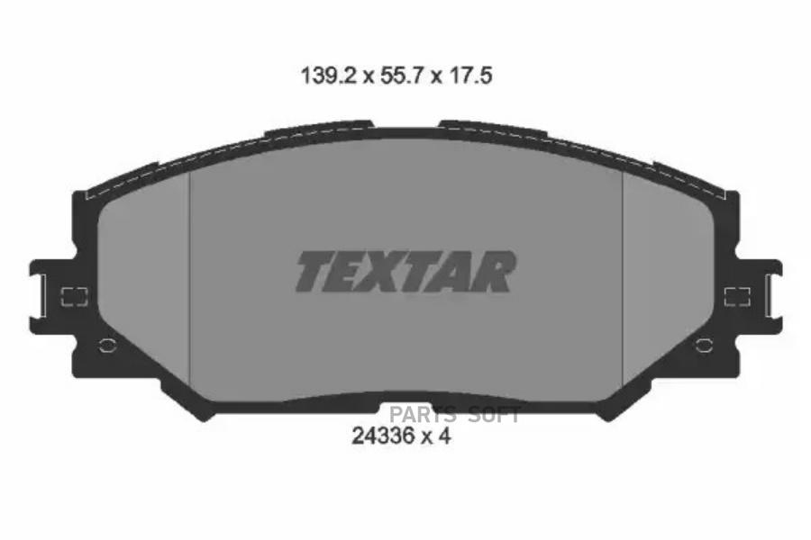 

Тормозные колодки Textar 2433601