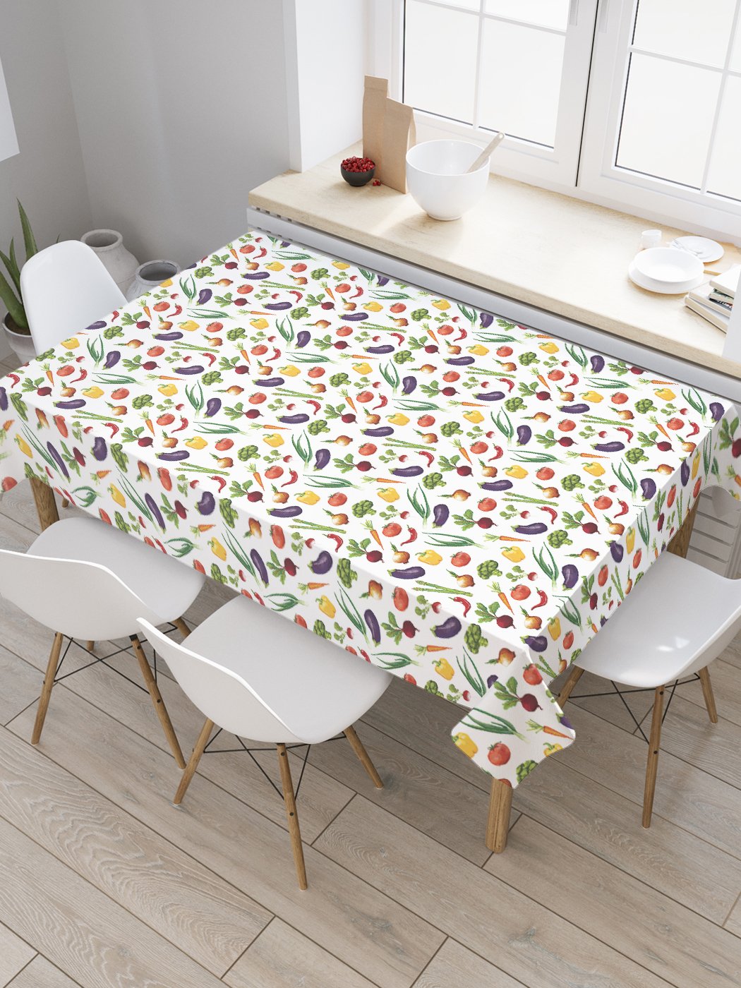 

Скатерть прямоугольная JoyArty "Осенние витамины" из сатена, 180x145 см, Оранжевый, Осенние витамины