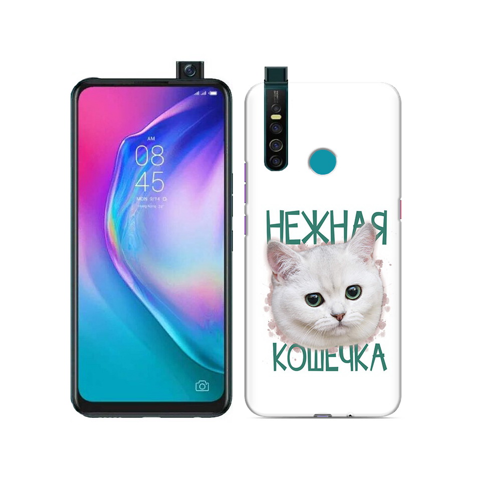

Чехол MyPads Tocco для Tecno Camon 15 Pro нежная кошечка, Прозрачный, Tocco
