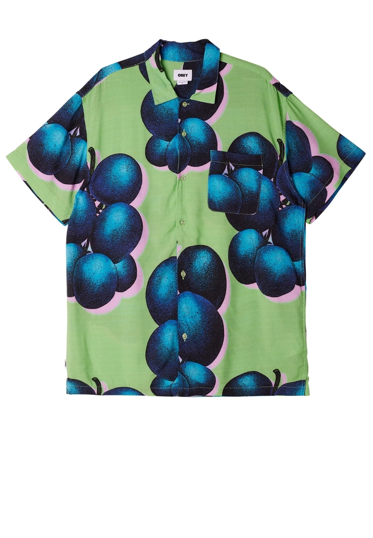 Рубашка мужская OBEY 147256 зеленая XL