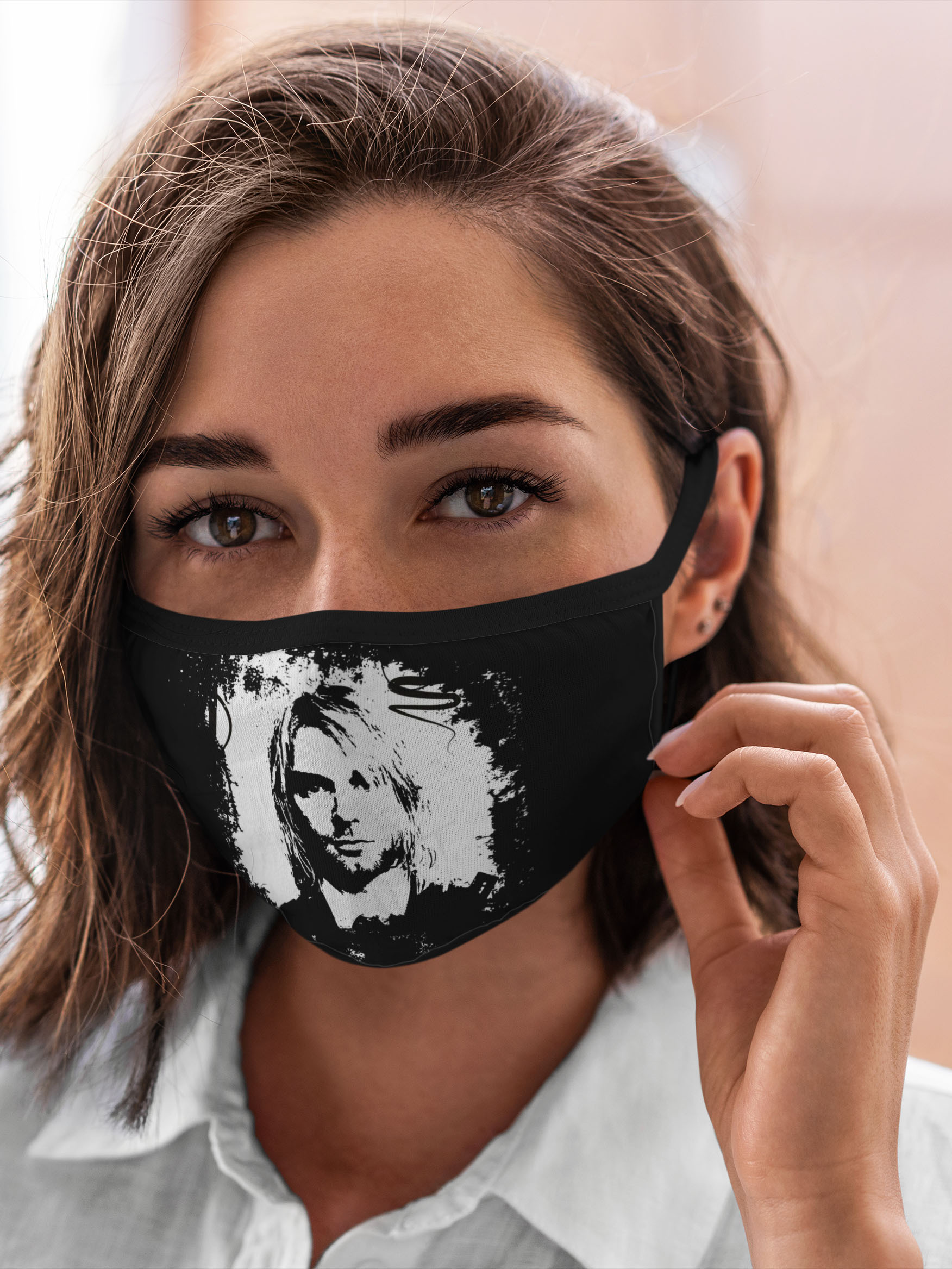 

Многоразовая маска унисекс Burnettie Kurt Cobain, Разноцветный, Kurt Cobain