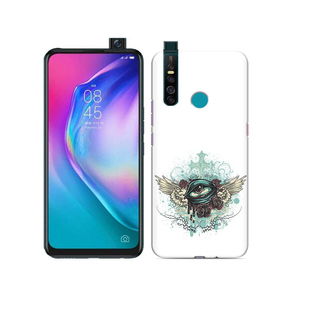 

Чехол MyPads Tocco для Tecno Camon 15 Pro плачущий глаз с крыльями, Прозрачный, Tocco