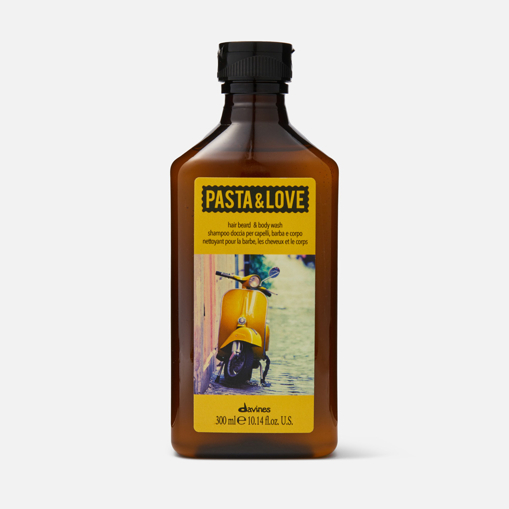 

Шампунь для волос Davines Pasta & Love Hair Beard & Body мужской, 300 мл