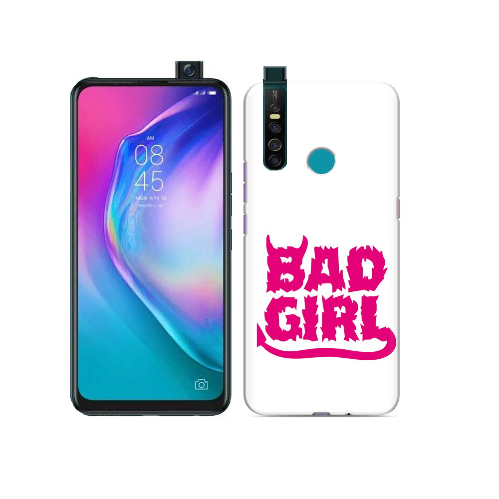 

Чехол MyPads Tocco для Tecno Camon 15 Pro плохая девочка, Прозрачный, Tocco