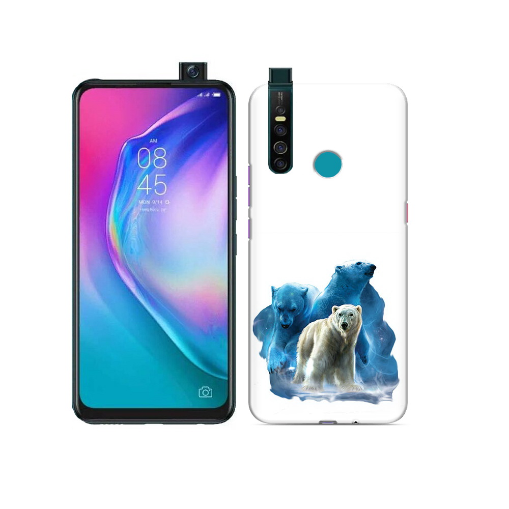 

Чехол MyPads Tocco для Tecno Camon 15 Pro полярный медведь, Прозрачный, Tocco