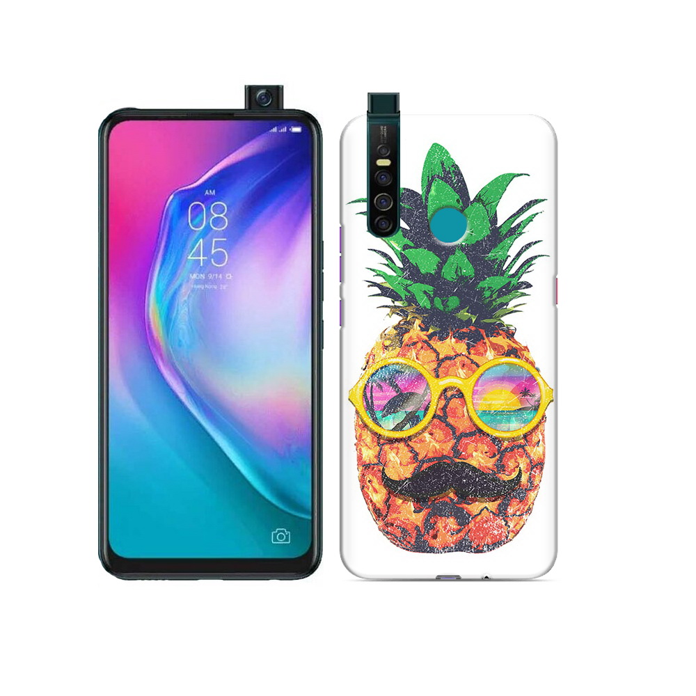 

Чехол MyPads Tocco для Tecno Camon 15 Pro прикольный ананас с лицом, Прозрачный, Tocco