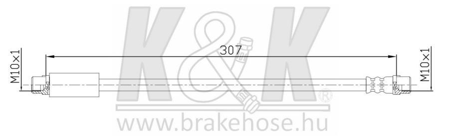 

Шланг тормозной K&k FT2829