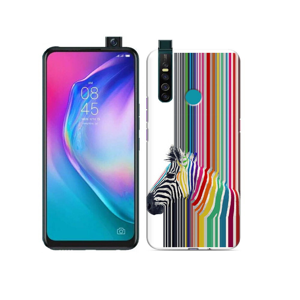 

Чехол MyPads Tocco для Tecno Camon 15 Pro радужная зебра, Прозрачный, Tocco