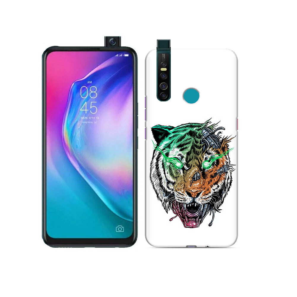 

Чехол MyPads Tocco для Tecno Camon 15 Pro робо-тигр, Прозрачный, Tocco