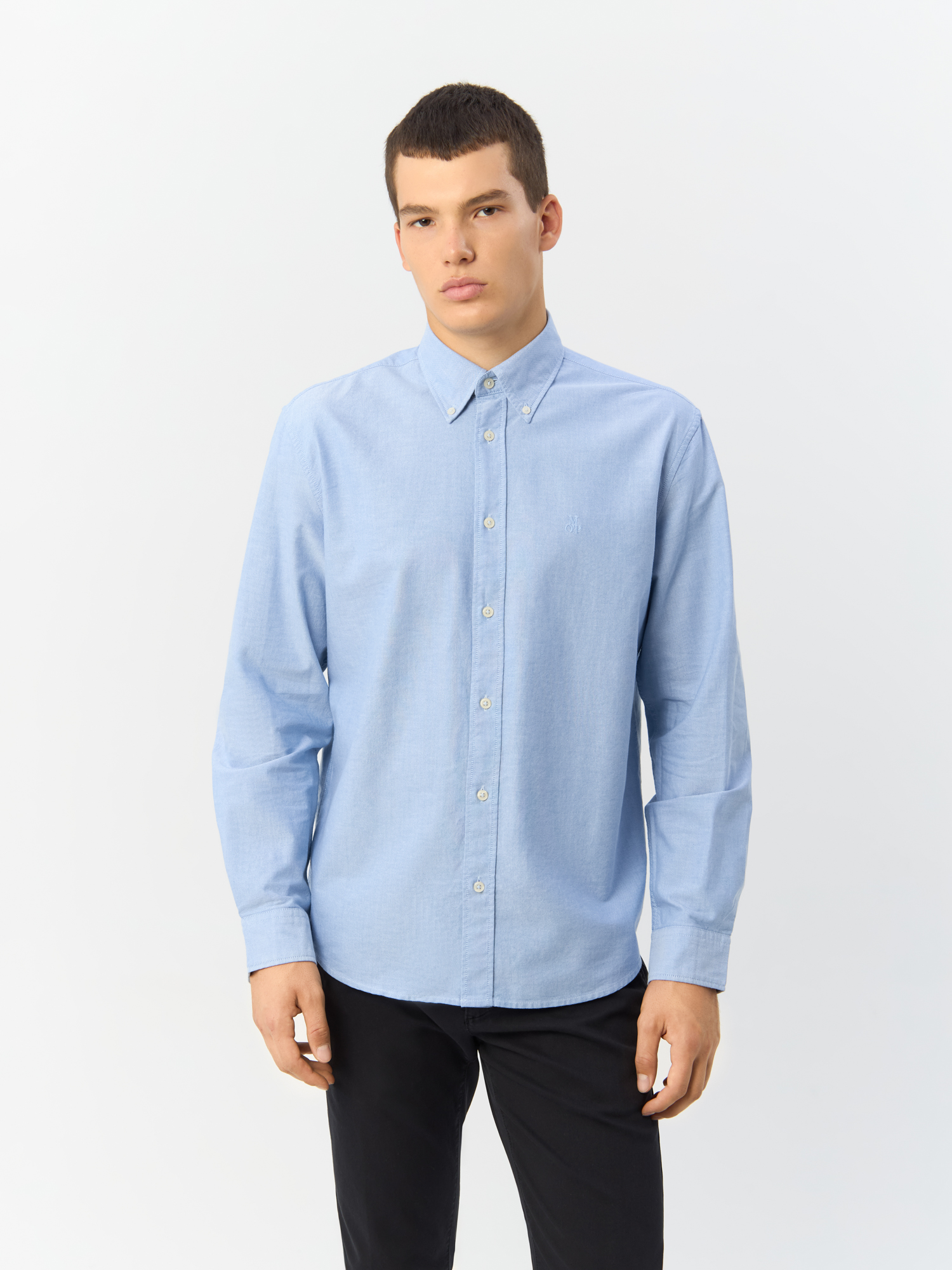 

Рубашка мужская Marc O’Polo M20731142172 голубая XXL, Голубой, M20731142172