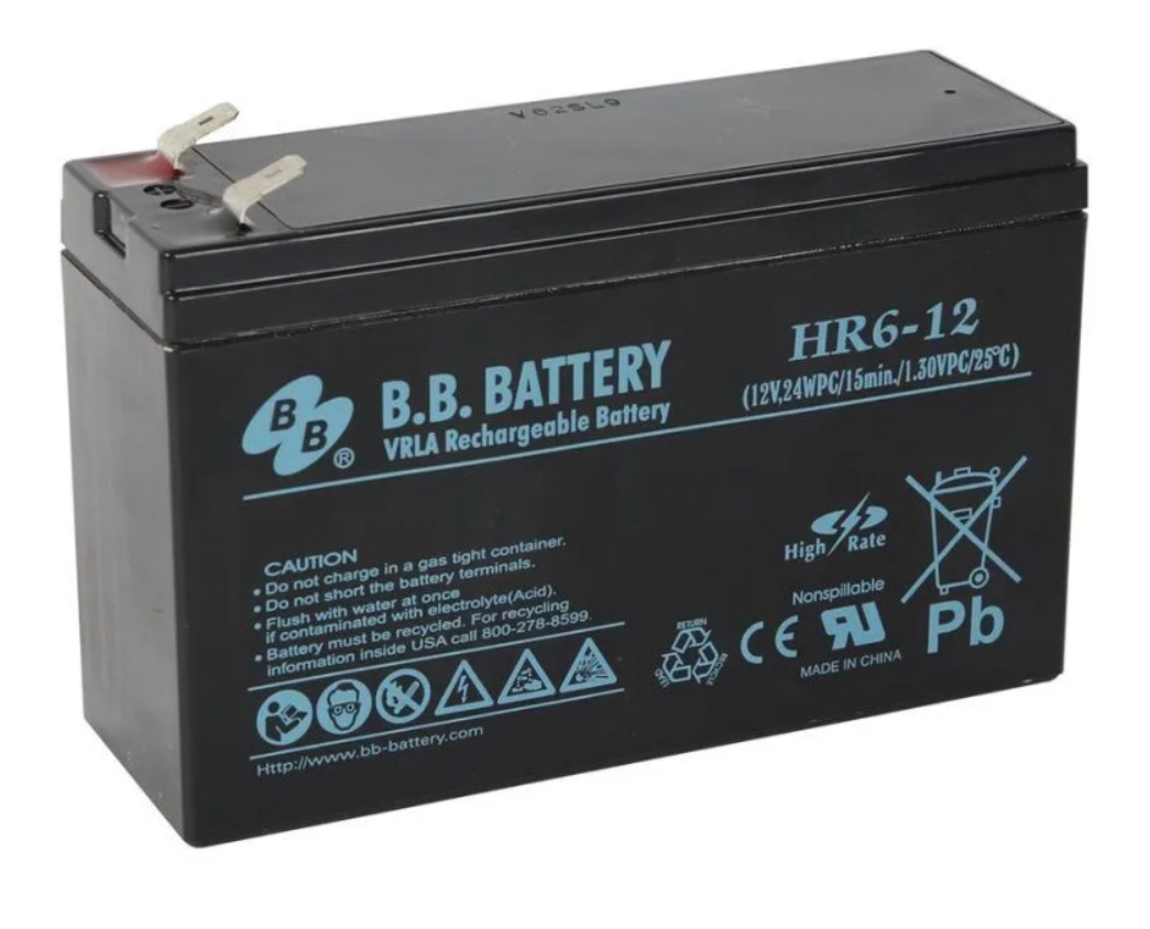 Аккумуляторная батарея ВВBattery HR 6-12 12V 6000mAh 534000₽