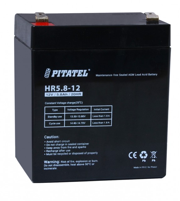 Аккумуляторная батарея Pitatel HR5.8-12, HR 1221W (12V, 5800mAh)