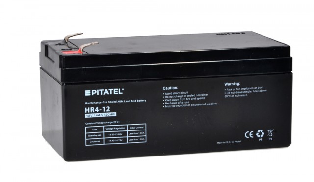 Аккумуляторная батарея Pitatel 12-3.2, 20341, HR4-12 (12V, 4000mAh)