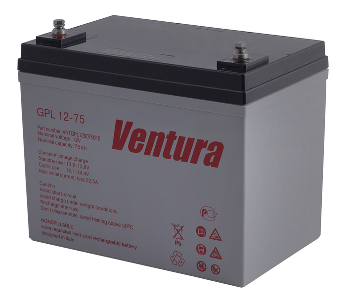 Аккумуляторная батарея Ventura GPL 12-75 12V 75Ah 32660₽