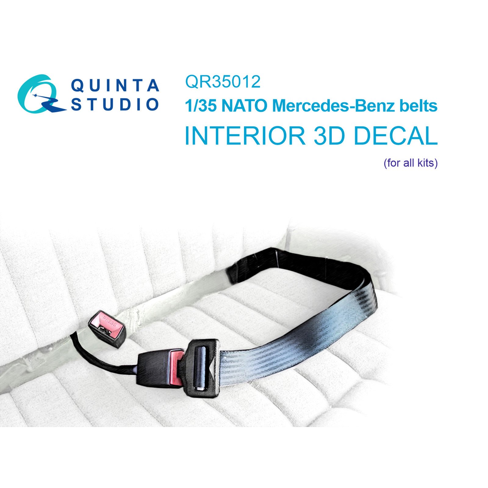 Декаль Quinta Studio Привязные ремни NATO Mercedes-Benz для всех моделей 2 шт QR35012