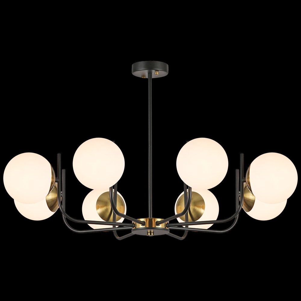

Люстра потолочная illumico IL0167-8P-79 BK AB, IL0167-8P-79 BK AB