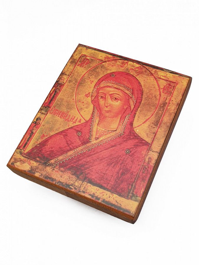 

Икона Божией Матери Огневидная, под старину, 15х17 см