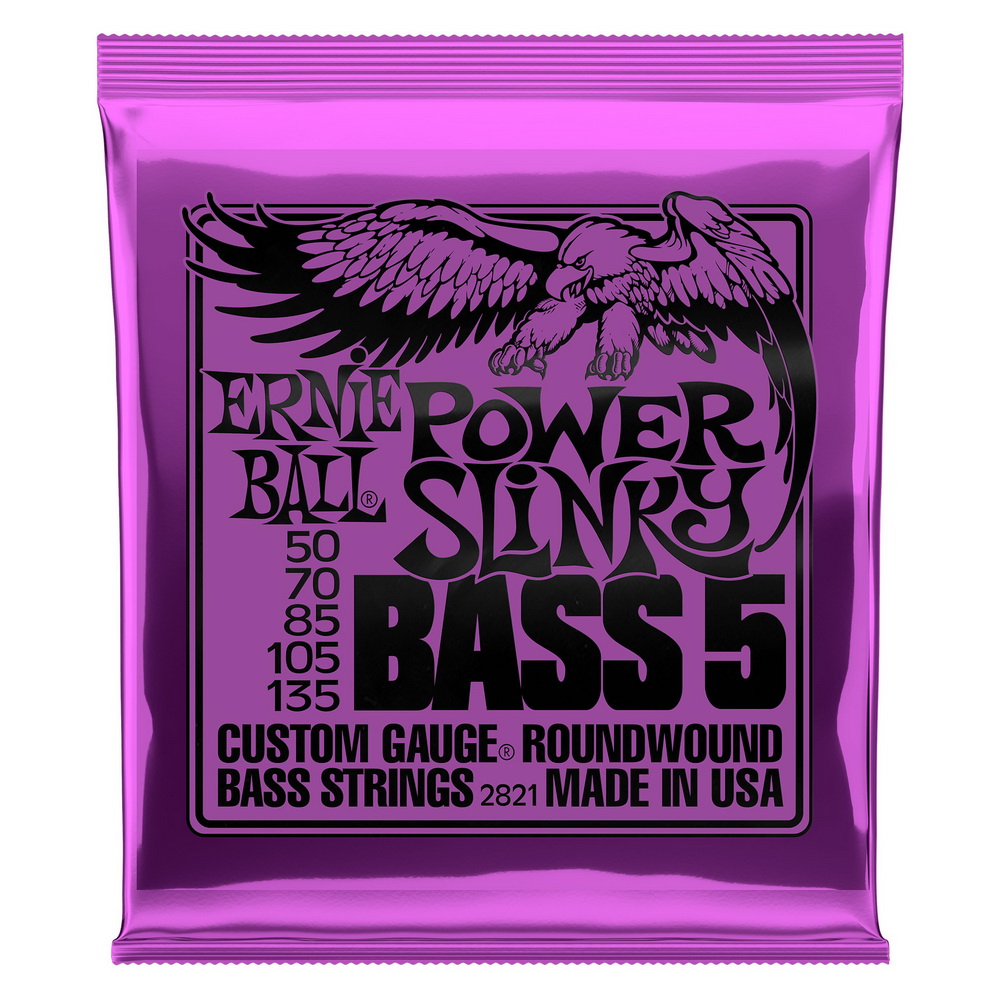 

Ernie Ball 2821 - Серия Slinky round wound bass - Струны для 5-ти струнной бас-гитары