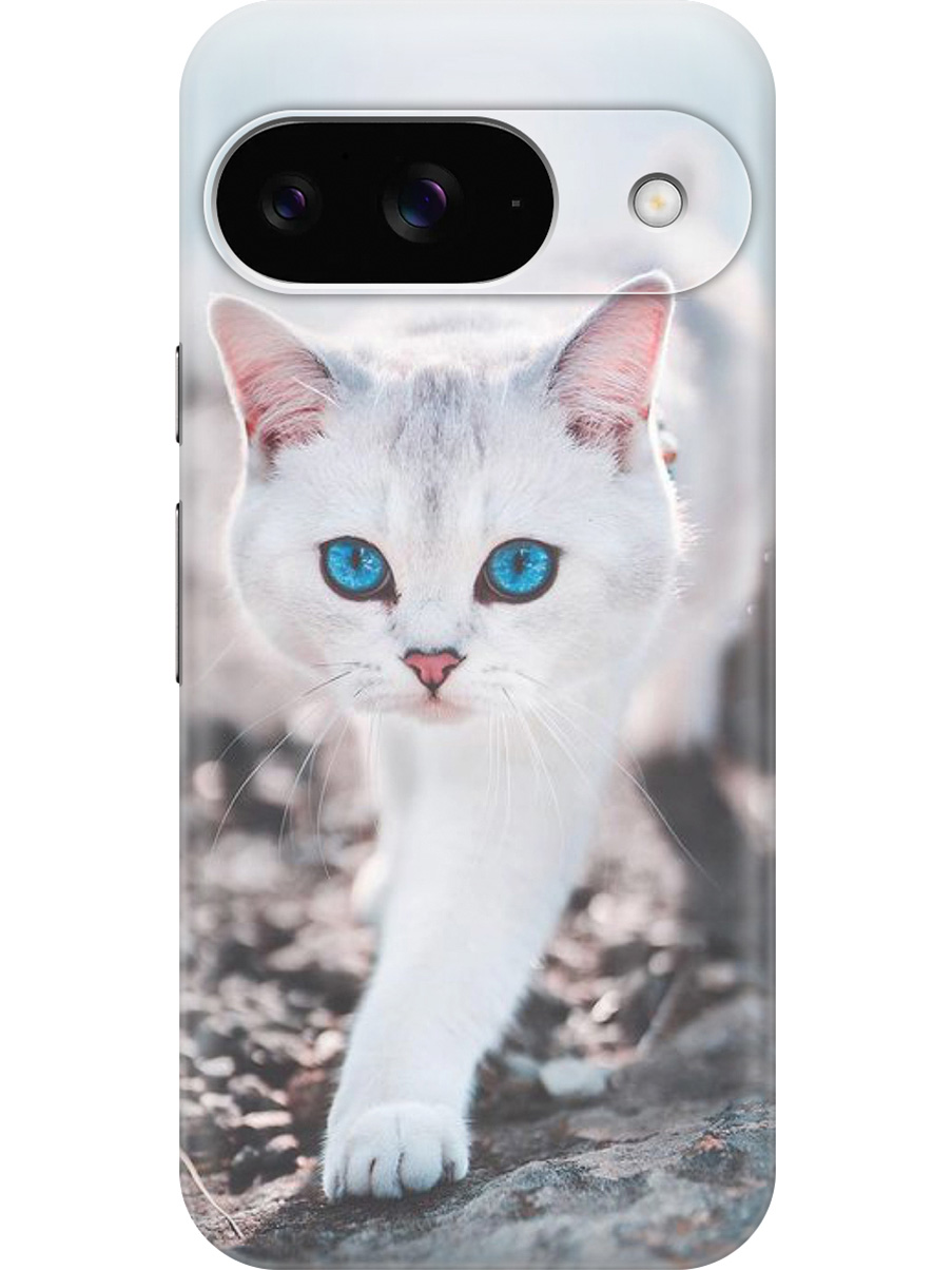 

Силиконовый чехол на Google Pixel 9 с принтом "Голубоглазый кот", Прозрачный;белый;серый;синий, 784809712