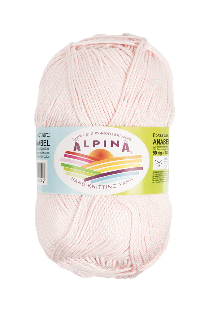 

Пряжа Alpina ANABEL-003 ANABEL 003 светло-розовый, ANABEL