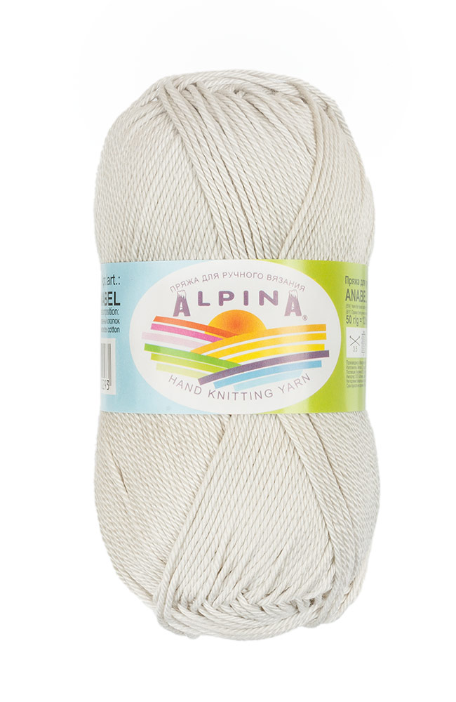 

Пряжа Alpina ANABEL-230 ANABEL светло-серый, ANABEL